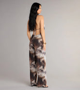 Abstract Attitude Wide-Leg Jumpsuit
